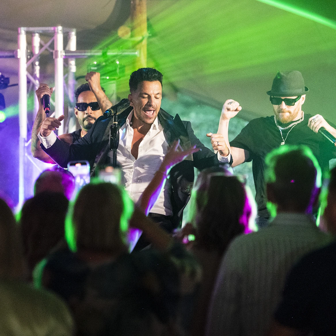 Peter Andre performs for private 60th party