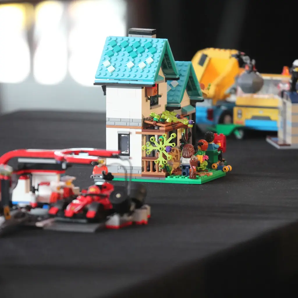 Lego creations at company conference