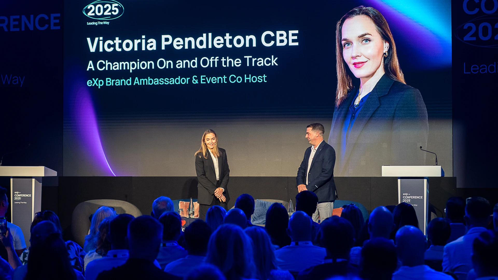 Victoria Pendleton at large UK conference