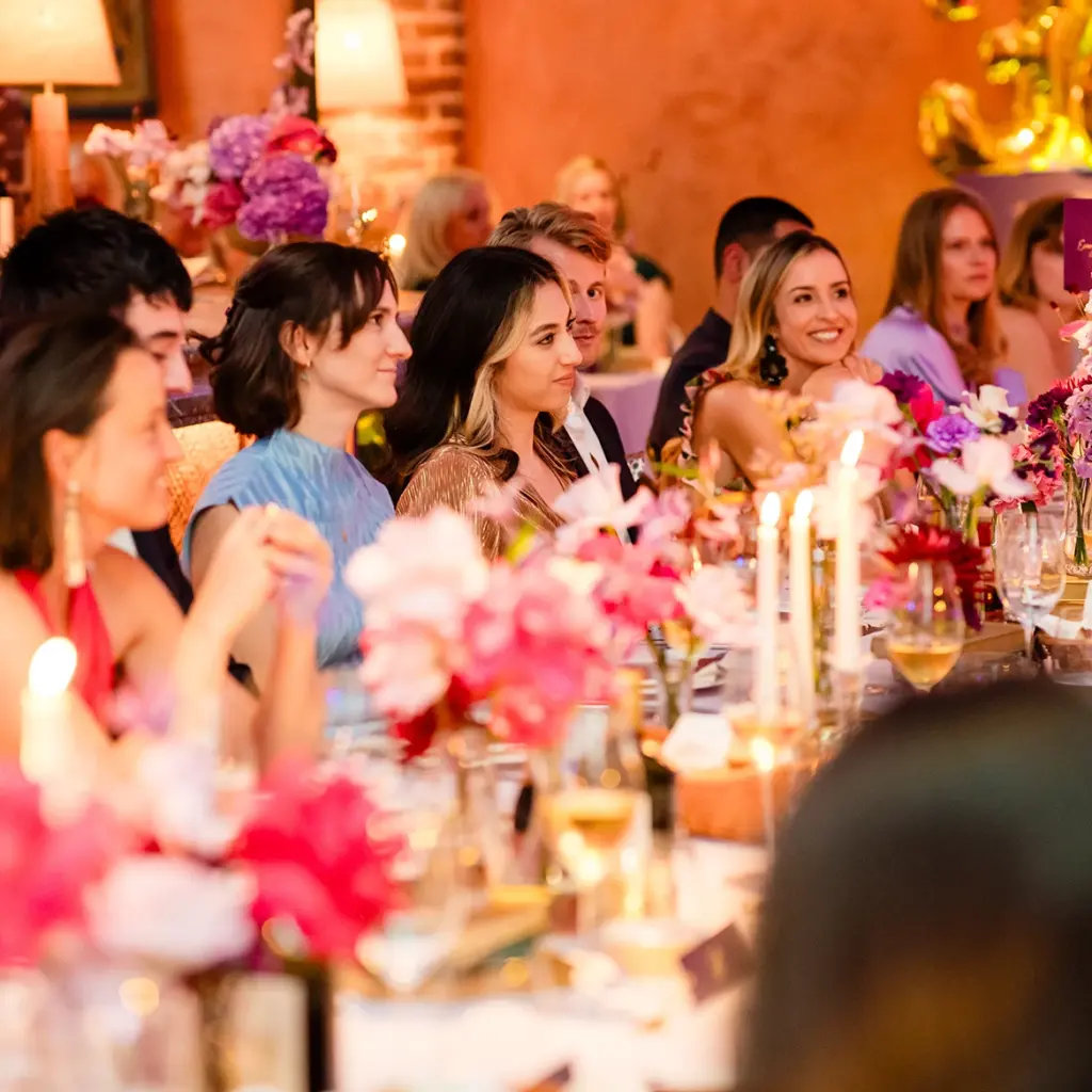 Guests enjoy a private 30th party