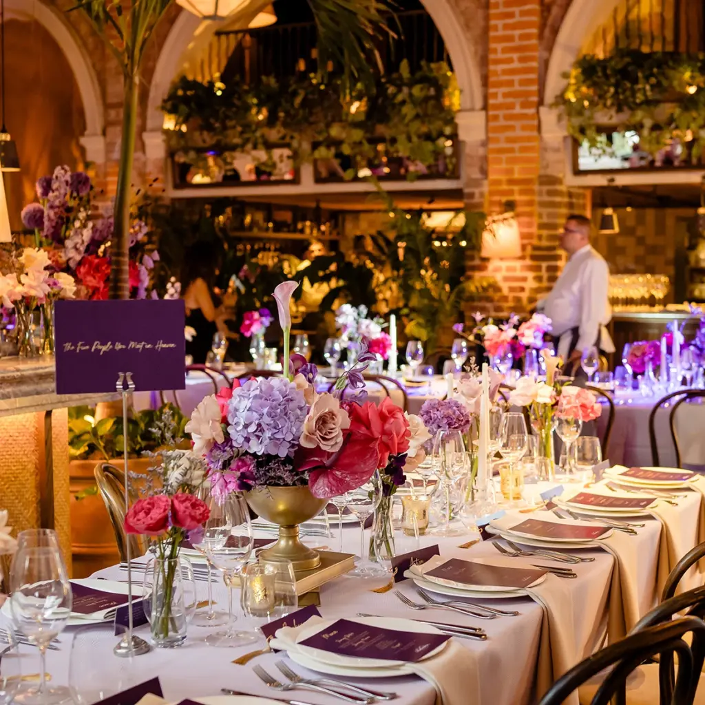 Tablescapes for luxury private party in London