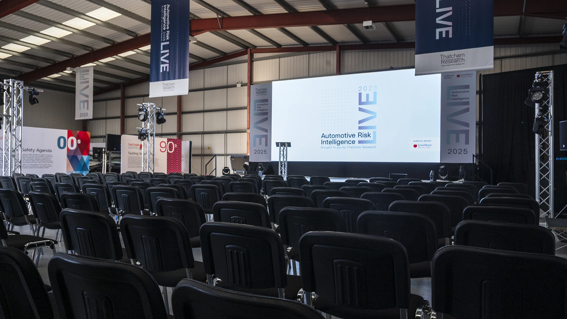 Large LED video wall for exhibition conference