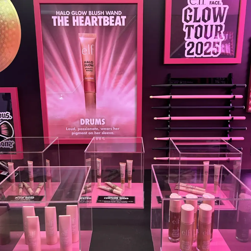 Products on show in brand activation roadshow